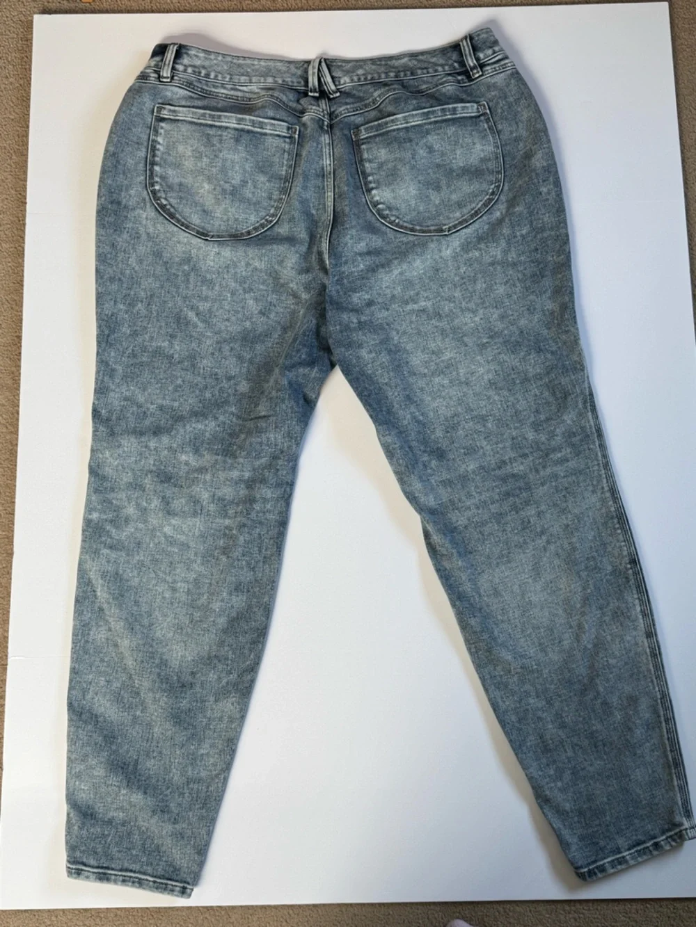 Lane Bryant Curvy Fit Jeans‎ Womens 20L High Rise Skinny Distressed Stretch